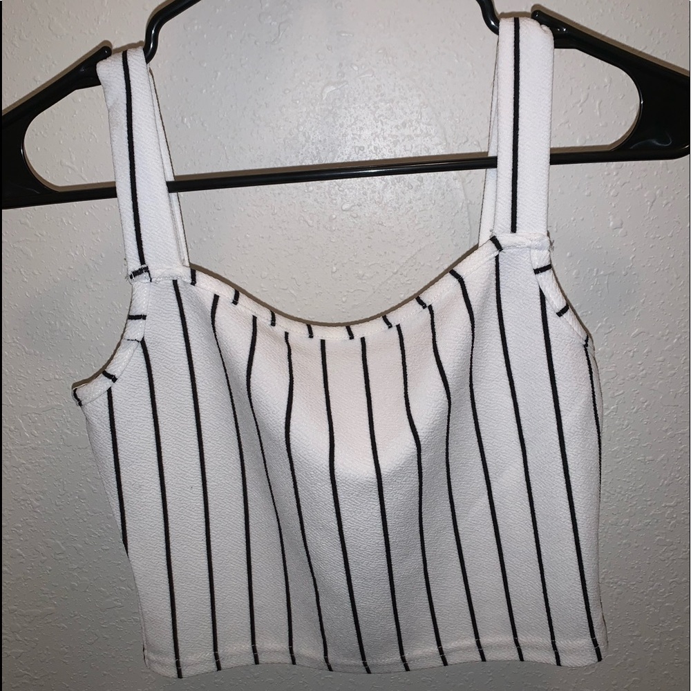 Striped crop top